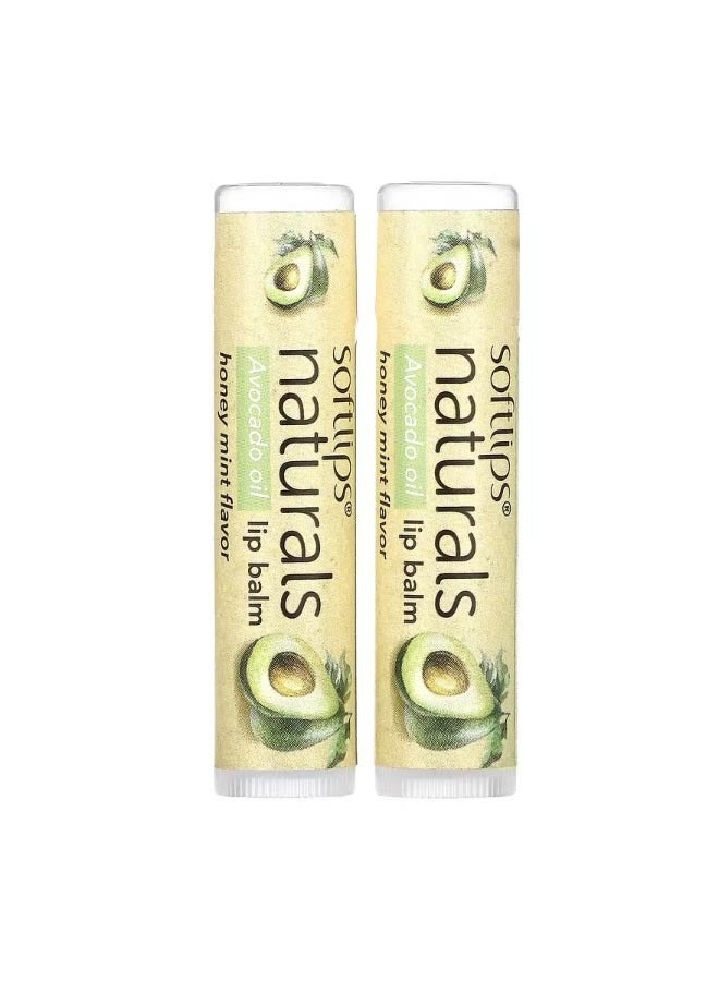 Softlips Naturals Lip Balm Honey Mint 2 Sticks 0.15 oz 4.2 g Each - Image 1