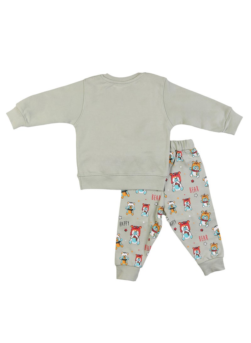 زيركون بيجامة خريفي لحديثي الولادة - 1248 - Image 3