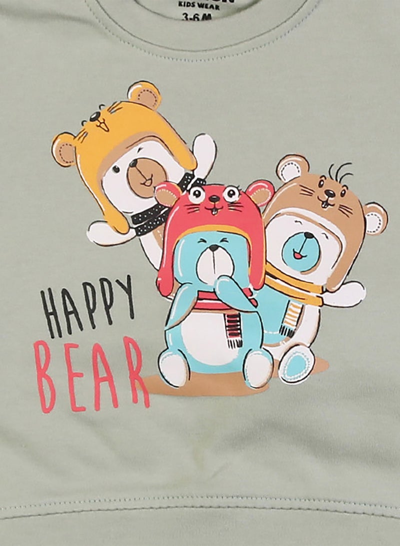 زيركون بيجامة خريفي لحديثي الولادة - 1248 - Image 2