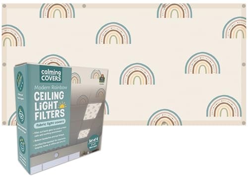 Teacher Created Resources Modern Rainbow Calming Covers Ceiling Light Filters TCR20142 - Image 1