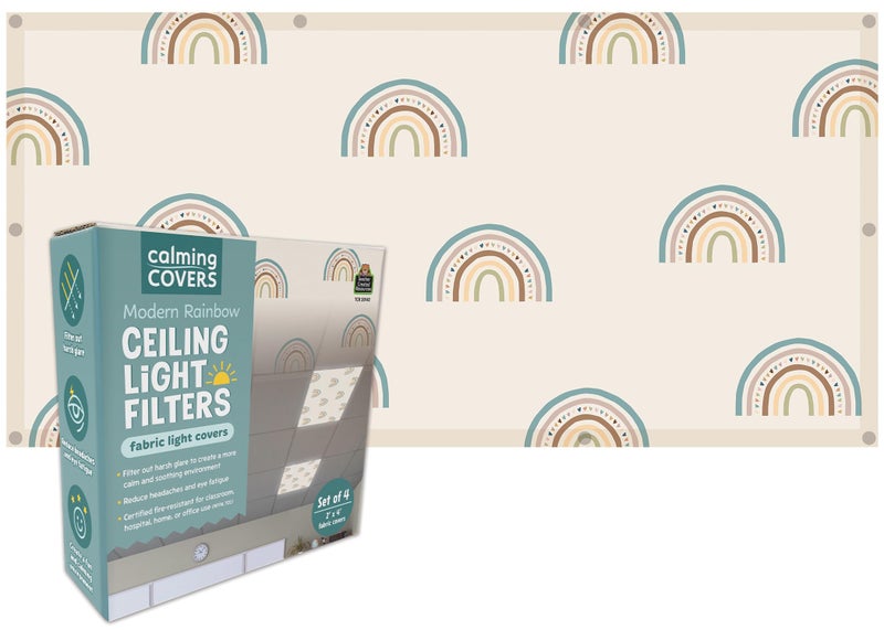 Teacher Created Resources Modern Rainbow Calming Covers Ceiling Light Filters TCR20142 - Image 2