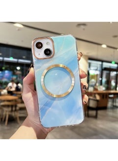 Case Cover For iPhone 11 Pro Max Gilt Marble Magsafe Phone Case  Dark Green Black