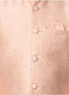 LILPICKS Kurta Pyjama Set with Embossed Nehru Jacket  - Image 5