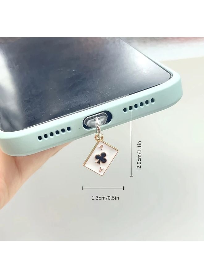 Type C Dust Plug Hearts Style Aluminum Alloy Anti Dust Cap Set Universal Fit - Image 4