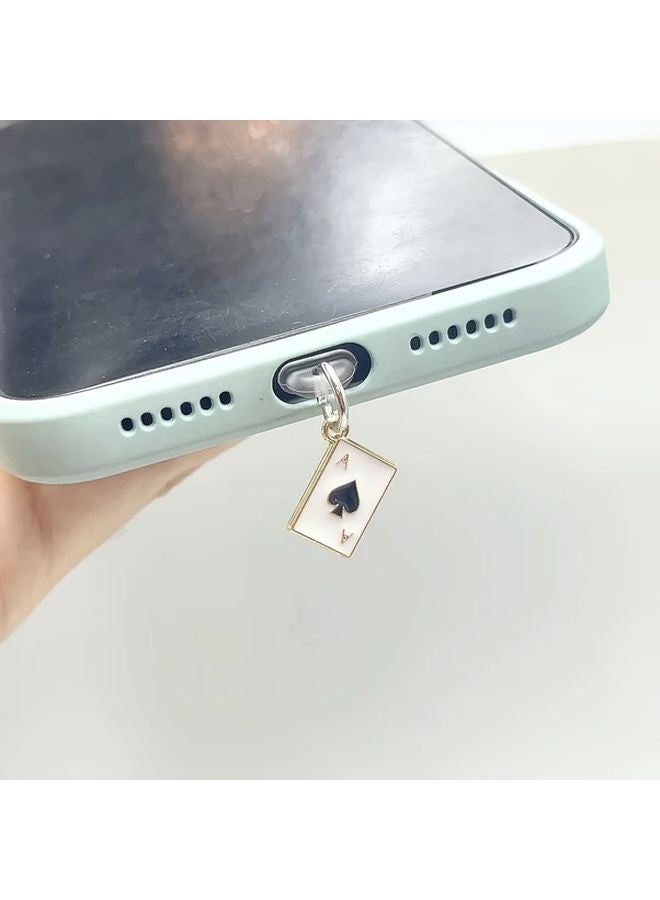 Type C Dust Plug Hearts Style Aluminum Alloy Anti Dust Cap Set Universal Fit - Image 5