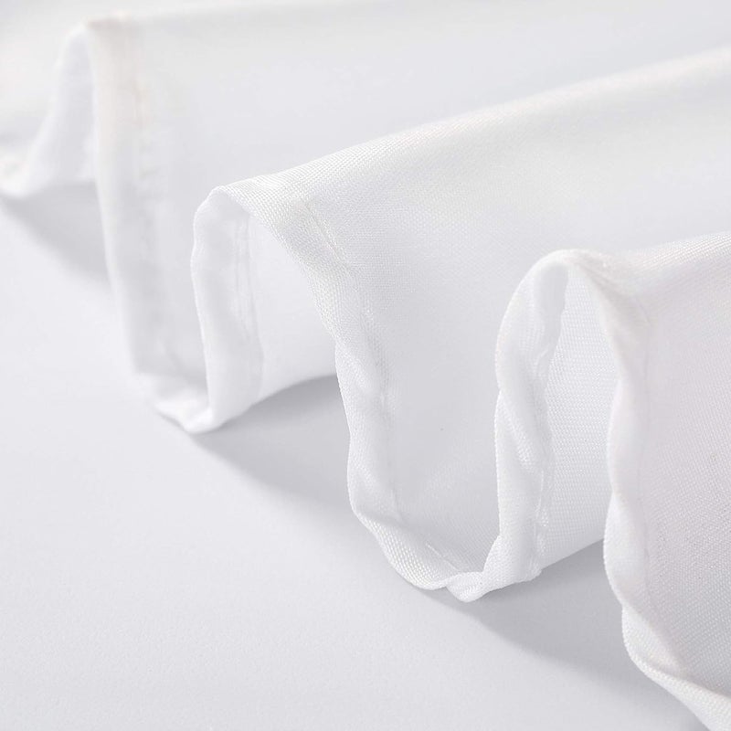 Cupuamon 108 inch Round Tablecloth Washable Polyester Table Cloth Decorative Table Cover for Wedding Party Dining Banquet (108 inch,White) - Image 5