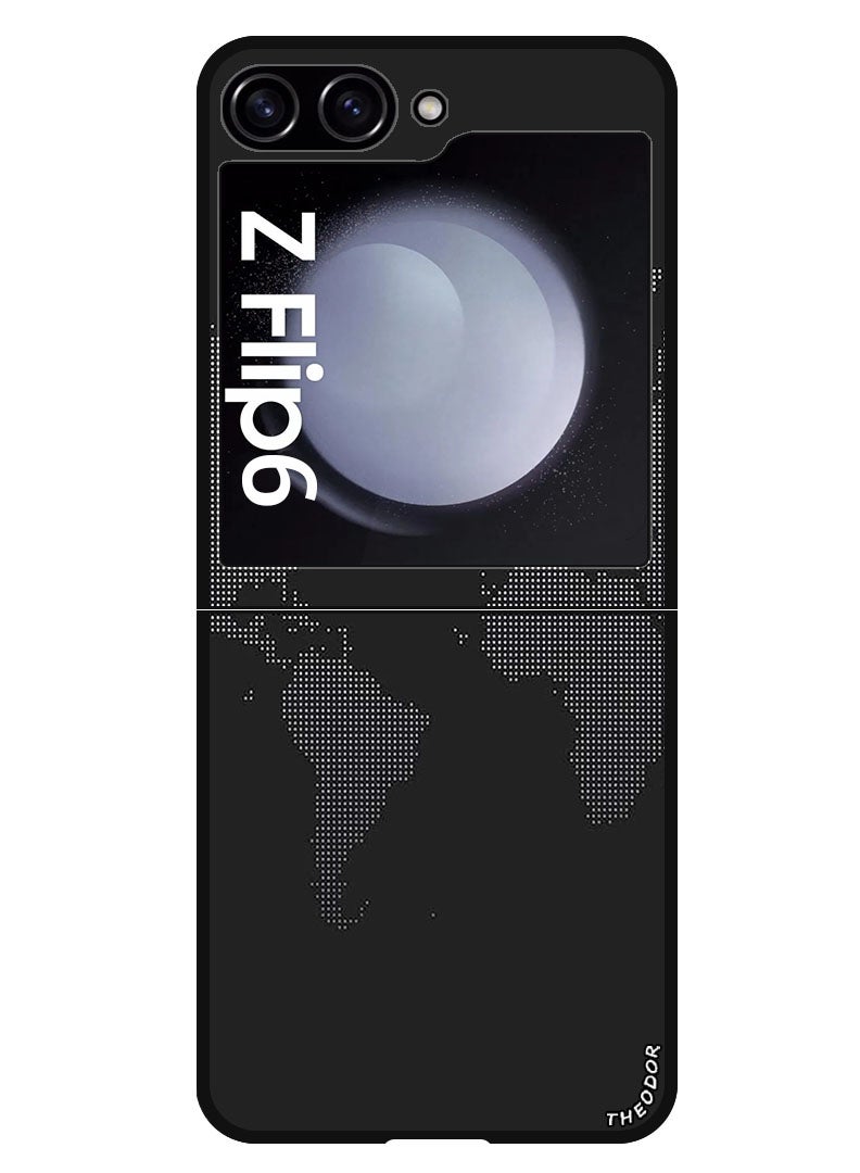 Theodor Protective Case Anti Scratch Shock Proof Bumper Cover For Samsung Galaxy Z Flip 6 Map In Dots - Image 1