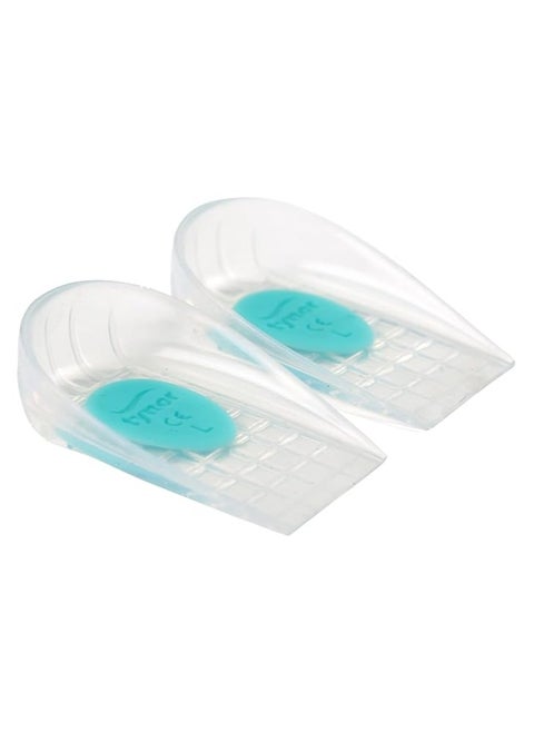 Heel Cushion Silicone (Pair) Designed to provide soft cushioning to the foot heel. Gel spot at the site of  calcaneus distributes and reduces pressure and relieves pain. Anatomically designed for better comfort and fitting.