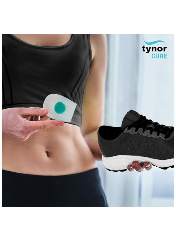 Heel Cushion Silicone (Pair) Designed to provide soft cushioning to the foot heel. Gel spot at the site of  calcaneus distributes and reduces pressure and relieves pain. Anatomically designed for better comfort and fitting.