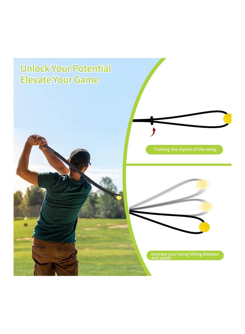 SYOSI Golf Swing Rope Trainer, Golf Swing Training Aid for Warmup Posture Corrector, Golf Swing Pracice Rope for Beginner, Warm-up Exercise Assistance Posture Corrector, Golf Swing Trainer for Golf Lover - Image 4