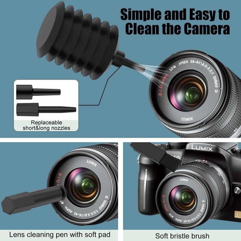 Elfora Electronic 20 in 1 Cleaning Kit| Multifunction Tool Kit with Screen Cleaning Cloth, Brush, Key Puller, Spray Bottle| Cleaner Kit for PC, Laptop, iPhone, iPad, MacBook, Airpod & Keyboard(Black) - Image 5