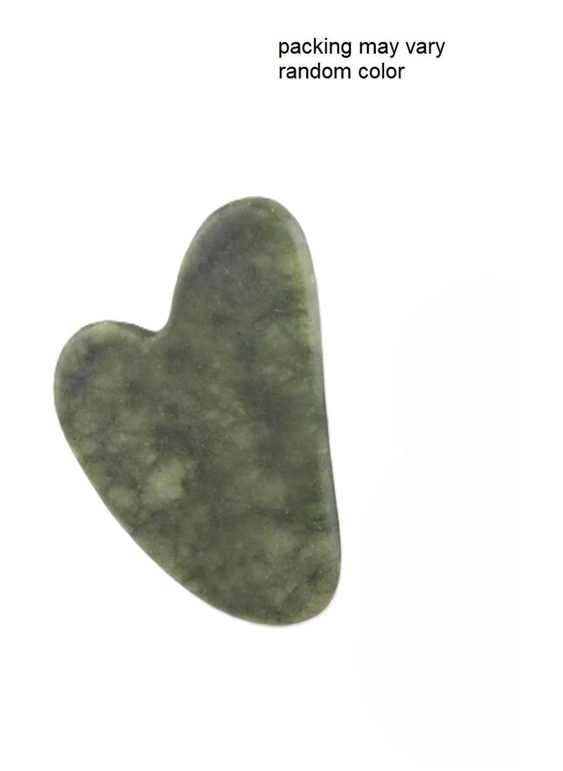 Generic - Gua Sha Stone for Facial Massage and Muscle Relaxation Eliminates Eye Swelling Random Color 1 Piece - Image 1