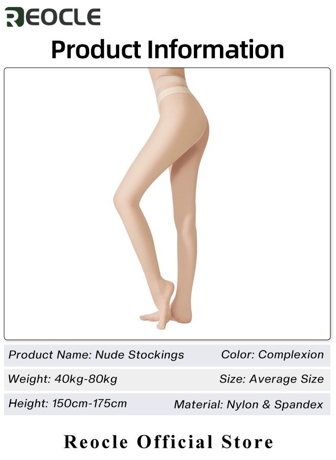 Women's Pantyhose Control Top Pantyhose with Reinforced Toes & Anti-snagging Ultra-thin Breathable Pantyhose