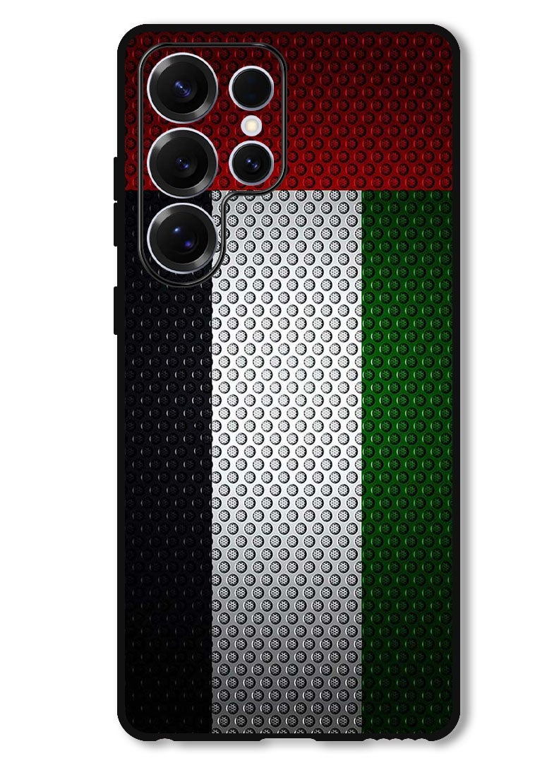 Theodor Protective Case Anti Scratch Shock Proof Bumper Cover For Samsung Galaxy S25 Ultra UAE Flag - Image 1