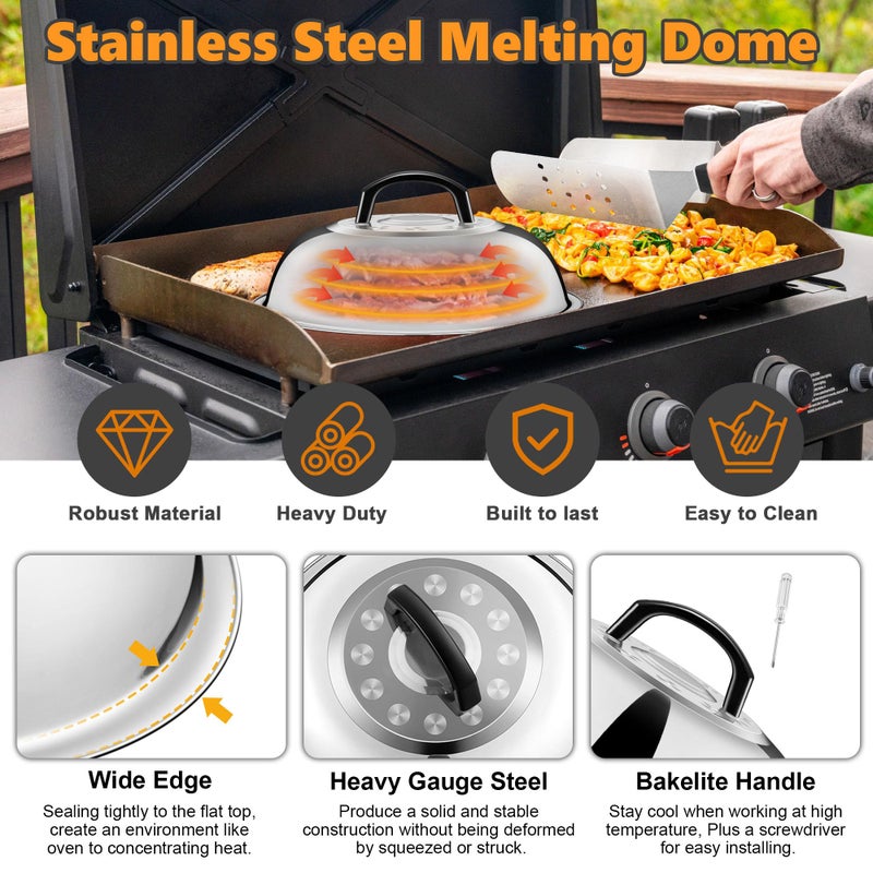 Joyfair 35Pcs Griddle Accessories Kit for Blackstone, Joyfair Flattop Grilling Accessory Tool Set with Stainless Steel Griddles Spatula Smash Burger Press Basting Cover Hamburger Patty Maker for Outdoor BBQ - Image 4