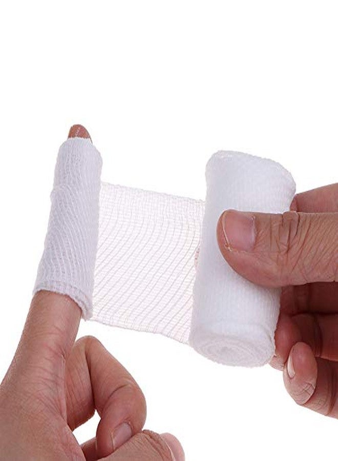 EatingBiting 20 Rolls 2 inch x 4.92 Yards Stretched Gauze Bandage Rolls with Medical Tape/Rolled Stretch Bandage/Medical Grade Sterile First Aid Wound Care Cotton Ply use Ankles Knees ect - Image 2