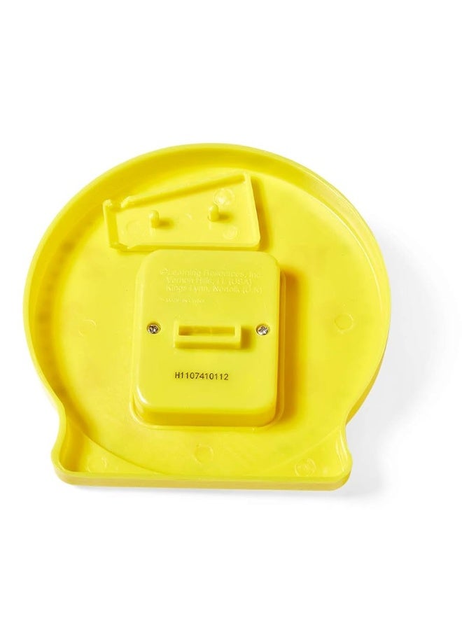 hand2mind hand2mind Plastic Mini Geared Clock, Learning Clock Classroom Kit, Clock for Kids Learning to Tell Time, Yellow Practice Clock for Kids, Teaching Clock, School Supplies (Set of 1)  - Image 4