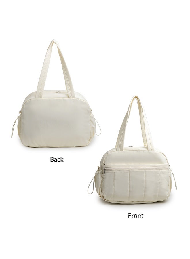 Women Ultra-Lightweight Gym Bag With Wet Pocket Large Cpacity Solid Soft Carry Out Travel Duffle Bag Fashionable Waterproof Sport Tote Bag Shoulder Bag For Girls - Image 4