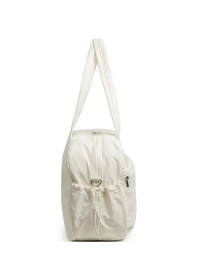 Women Ultra-Lightweight Gym Bag With Wet Pocket Large Cpacity Solid Soft Carry Out Travel Duffle Bag Fashionable Waterproof Sport Tote Bag Shoulder Bag For Girls - Image 2
