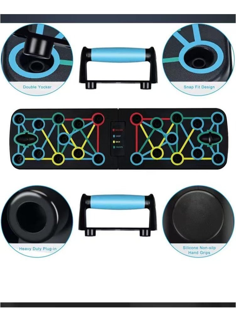 المؤسس لوح رفع قابل للطي متعدد الوظائف، معدات تمرين عضلات الصدر الاحترافية مع ذراع تدريب قوي، مناسب للصالات الرياضية المنزلية ومناسب لكل من الرجال والنساء - Image 2