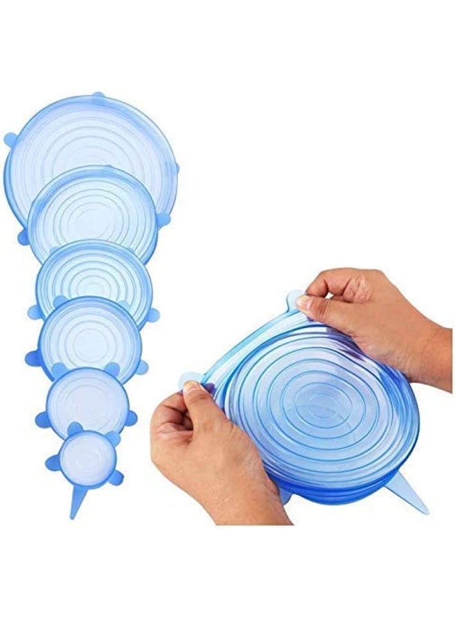 NA Silicone Lids, 12 Pack Silicone Stretch Lids, Reusable Durable and Expandable Silicone Food Cover, Silicone Covers for Fresh Food, Keep Food Fresh - Image 1