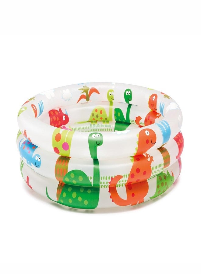 ZIPRON Kids PVC Beach Buddies 3-Ring Inflatable Kiddie Pool | Durable & Colorful Baby Pool for Indoor & Outdoor Fun (Multicolor) - Image 2