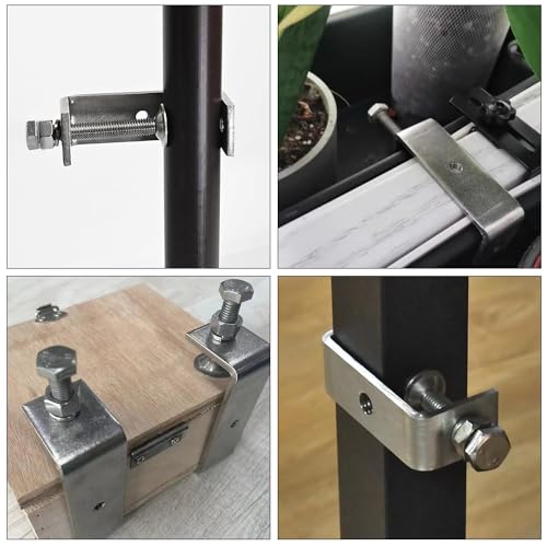 LOSYHU Heavy Duty Stainless Steel C-Clamp with Wide Jaw Openings 85MM 3 3/8 Inch Large Tiger Clamps Metal G Clamp for Assembly, Fastening, Gluing and Welding, 2PCS - Image 5