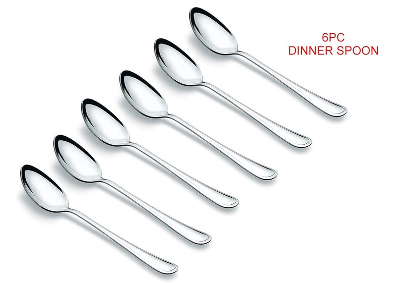 Tiara Royal 24 Piece Stainless Steel Cutlery Set 6PC Dinner Spoon 6PC Baby Spoon 6PC Baby Fork 6PC Tea Spoon Gift Sets - Image 3