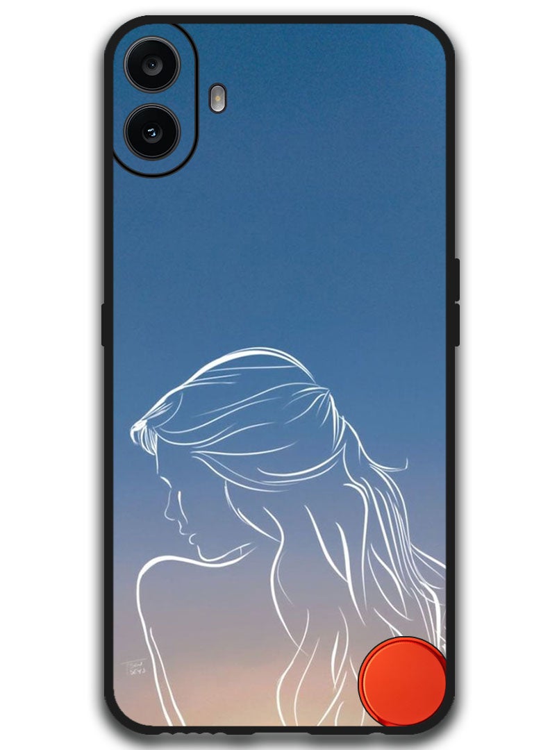 Theodor Protective Case Anti Scratch Shock Proof Bumper Cover For Nothing CMF Phone 1 Girl Back - Image 1