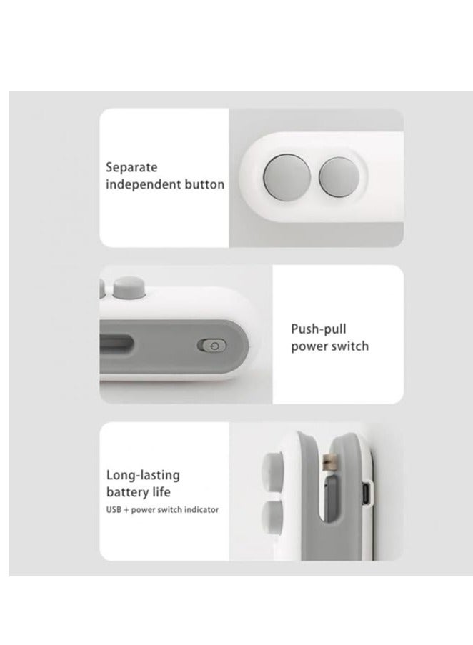 آلة ختم صغيرة محمولة 2 في 1 قابلة لإعادة الشحن عبر USB وآلة ختم وقطع الأكياس المغناطيسية، آلة ختم الأكياس البلاستيكية، متعددة الألوان - Image 2