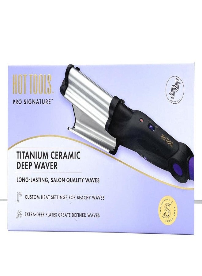 hot Tools pro Signature Titanium Ceramic deep Waver - Image 1