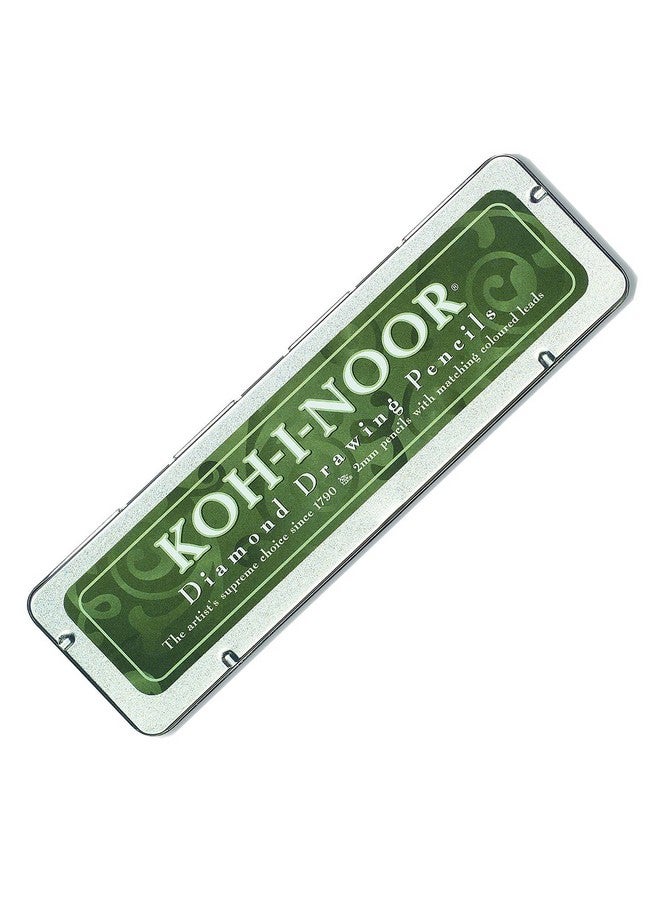 كوه-آي-نور أقلام رصاص ميكانيكية من كوه-آي-نور (مجموعة من 6 أقلام)، أخضر/أحمر/أصفر - Image 2