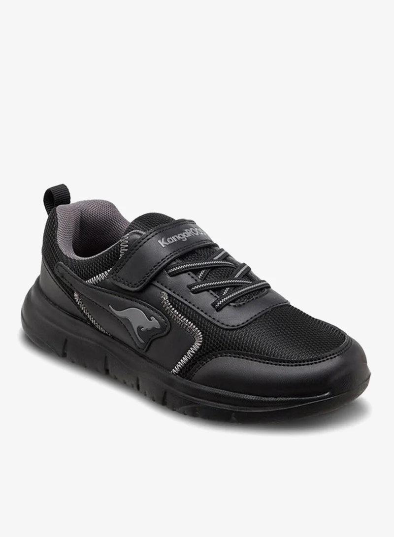 kangaROOS Boys' Panelled Sports Shoes with Hook and Loop Closure