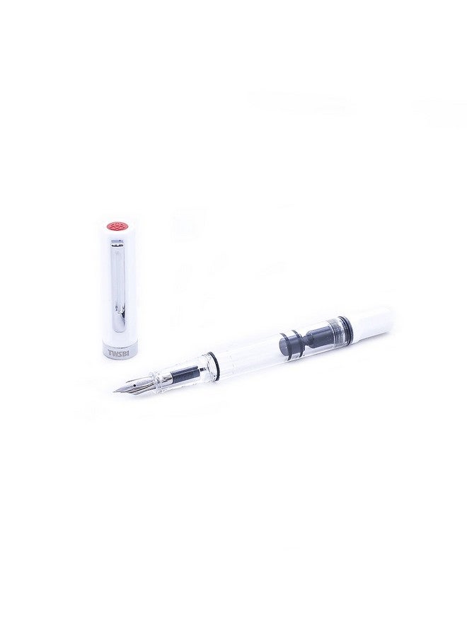 TWSBI، قلم حبر جاف صديق للبيئة - أبيض [F] - Image 1