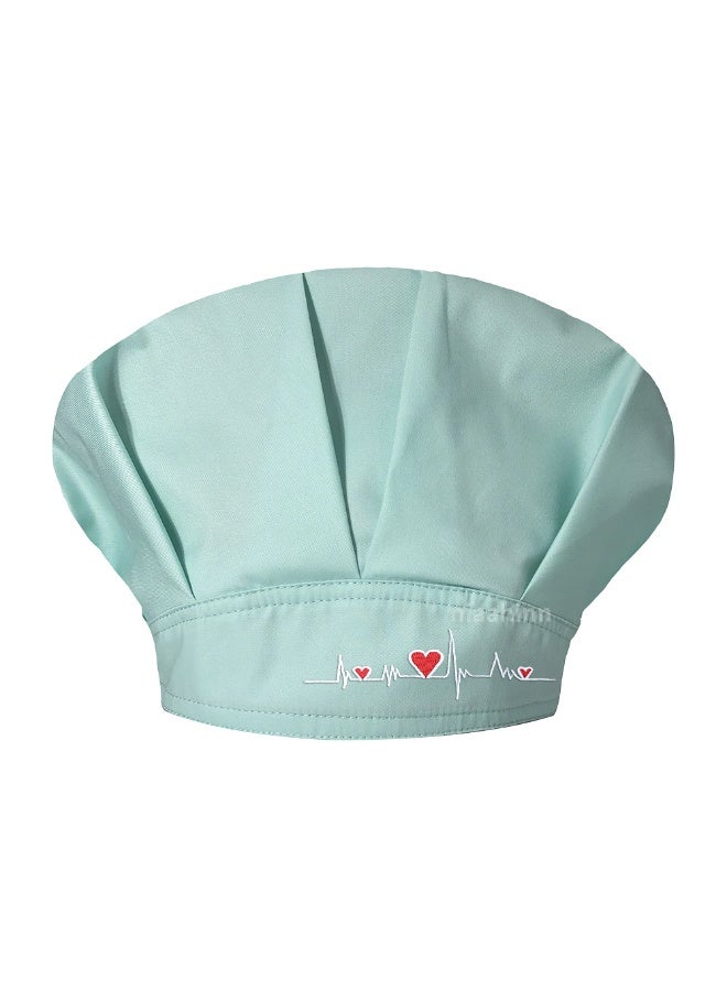 NIBEMINENT Women Scrubs Hats Unisex Adjustable Cotton Sweatband Cap Head Cover Work Wear Sanitary Breathable Bouffant Scrub Caps