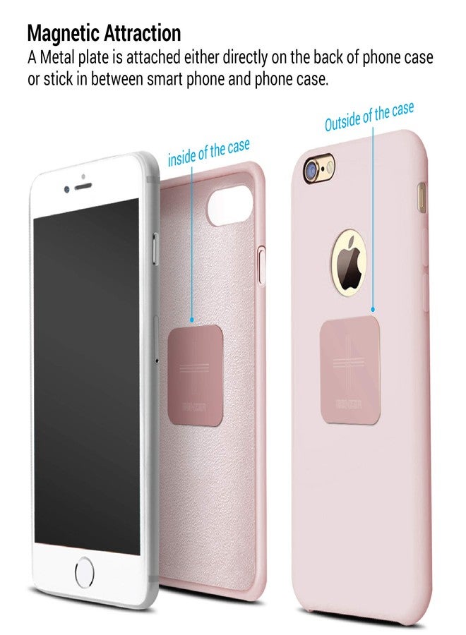 iBenzer Metal Plate for Magnetic Mount, iBenzer MagOn Car Magnet for All Magnetic Phone Car Mount Holder or Magnetic Cell Phone Holder,2 Pack,Rose Gold, CMH-MP03MPK-A - Image 5