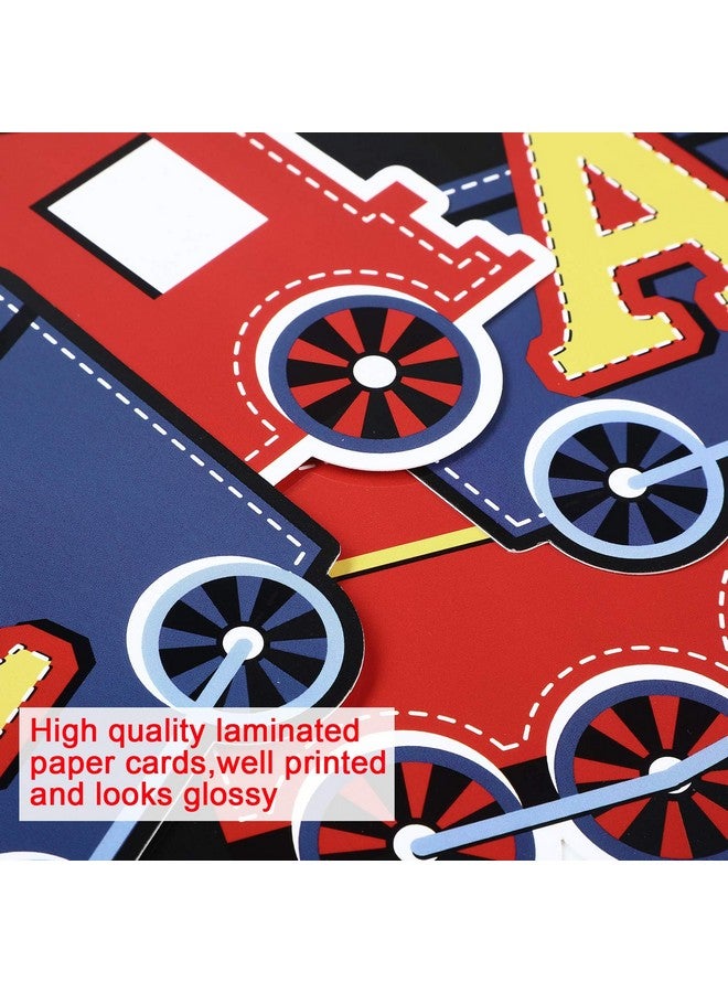 BOAO زينة لافتة عيد ميلاد قطار، لافتة عيد ميلاد قطار بخاري، زينة حفلة وسائل النقل، إمدادات زينة الحفلة - Image 4