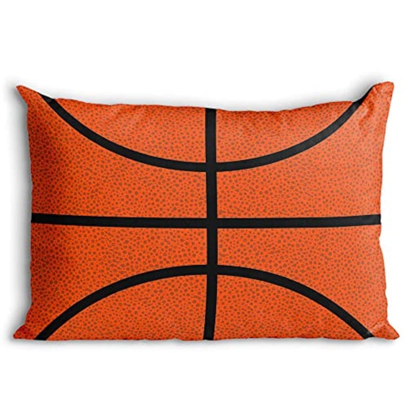 ChalkTalkSPORTS  Basketball Texture Pillowcase  Basketball Pillowcase Home Decor