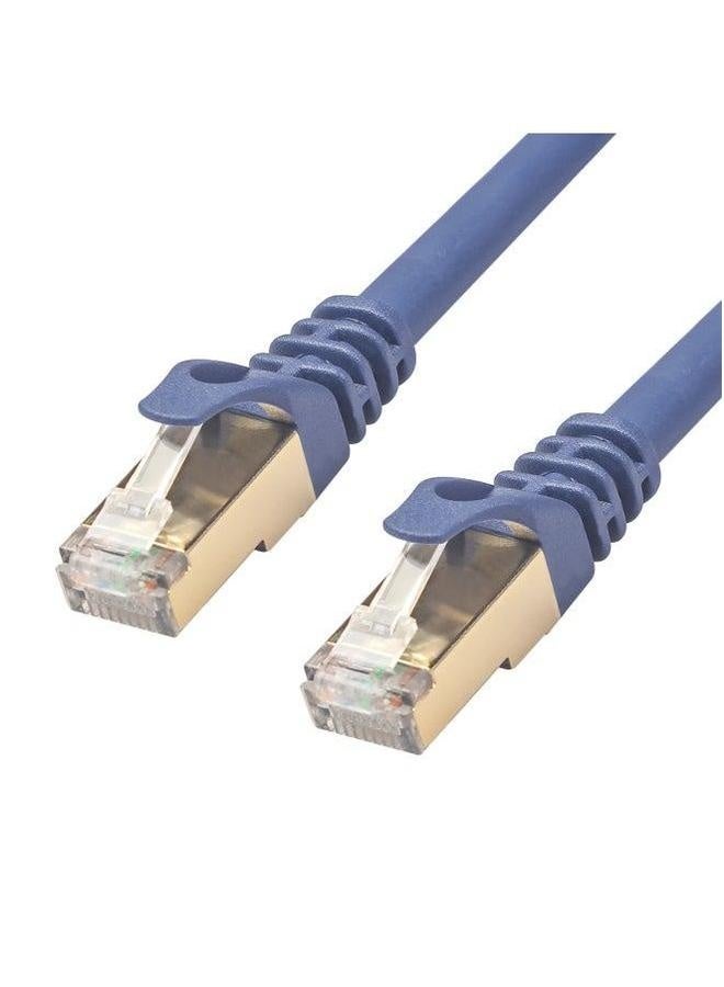 Pure Copper Double Shielded 40g Million Band 2000mhz Computer Nas Router Set Top Box Cat8 Eight Class Network Cable-Color:Blue-Line Length:7.6M  - Image 4