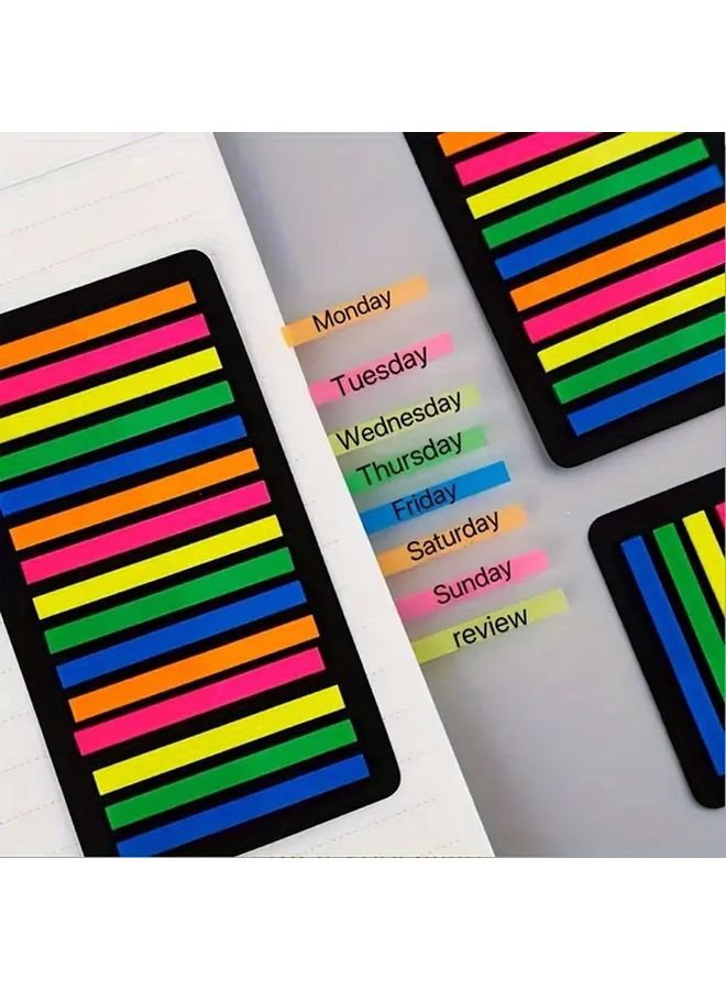 300 Transparent PET Index Label Sticky Notes Color Coded Monday To Sunday For Office School Home Organization - Image 4