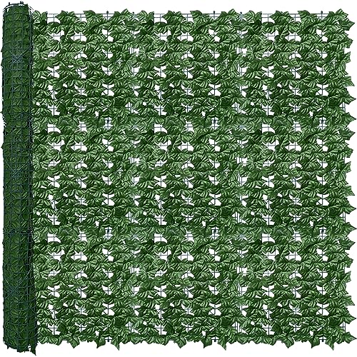 ODTORY Artificial Ivy Privacy Fence Wall Screen,60X120 in UV-Anti Faux Greenery Backdrop Ivy Vine Leaf Hedges Fence Panels for Patio, Balcony, Garden, Backyard Indoor Outdoor Green Wall Decor - Image 1