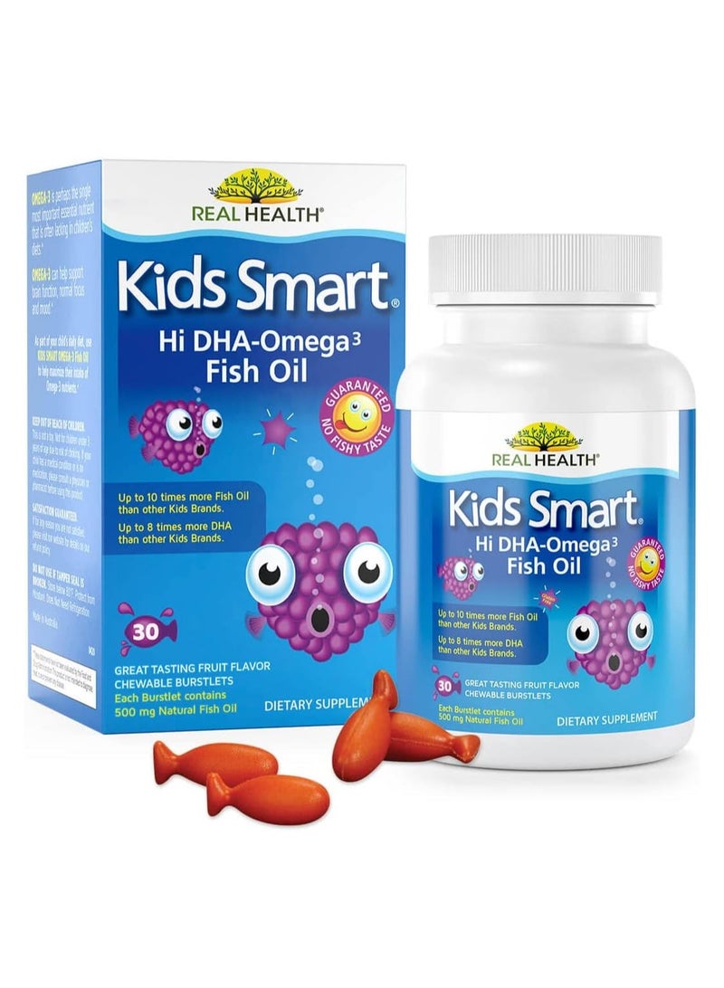 Real Health Bioglan Kid'S Dha Omega-3 Fish Oil Chewable Supplement 30 Pieces - Image 1