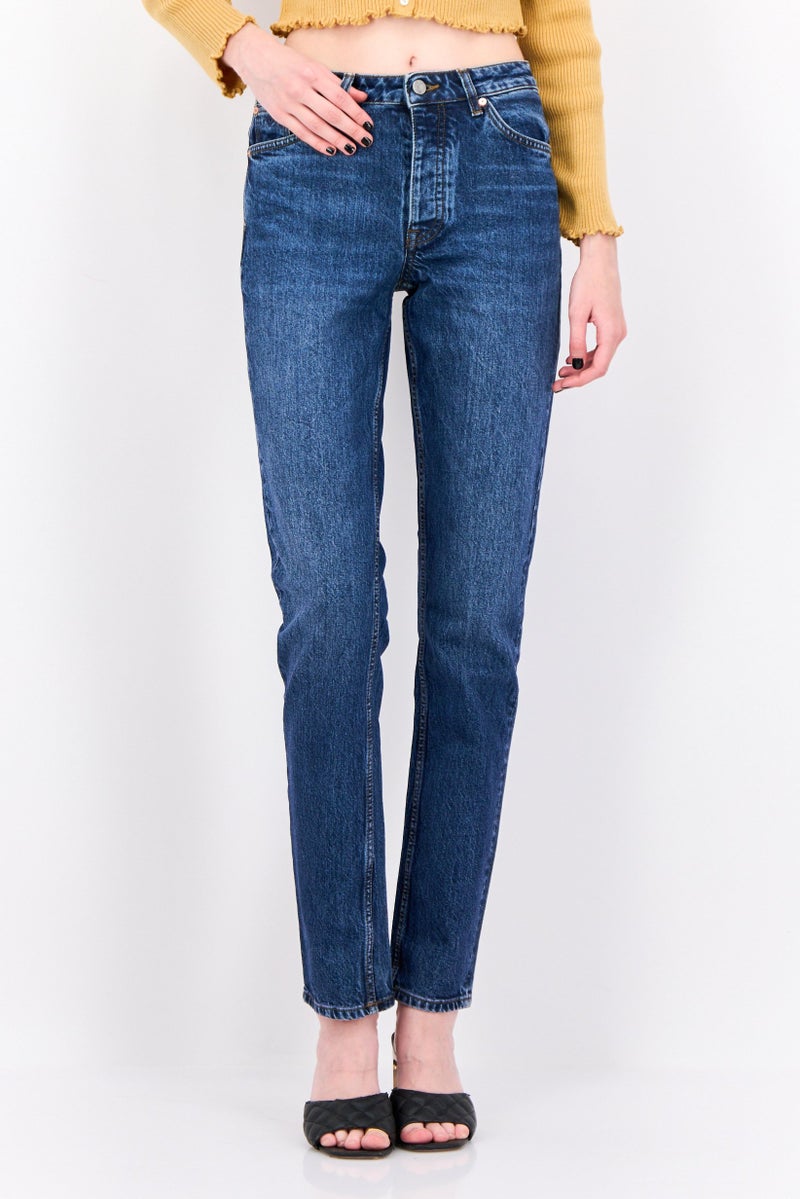 GANT Women Regular Fit Washed Stretchable Jeans, Blue - Image 1