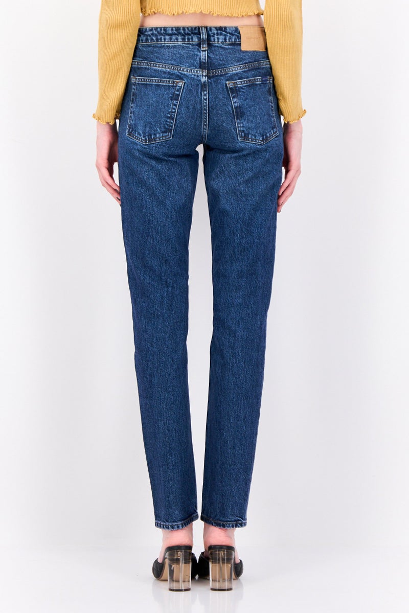 GANT Women Regular Fit Washed Stretchable Jeans, Blue - Image 3