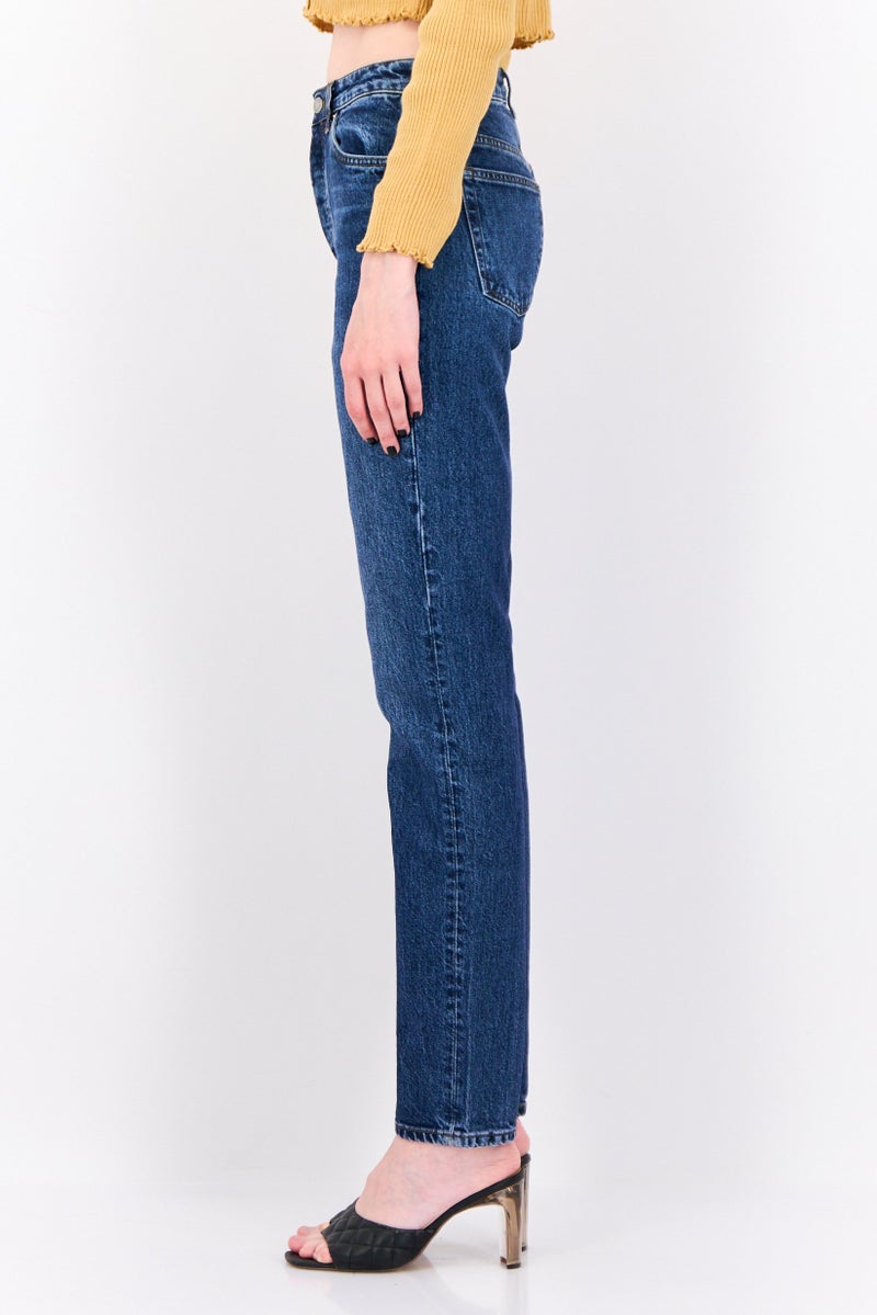 GANT Women Regular Fit Washed Stretchable Jeans, Blue - Image 2