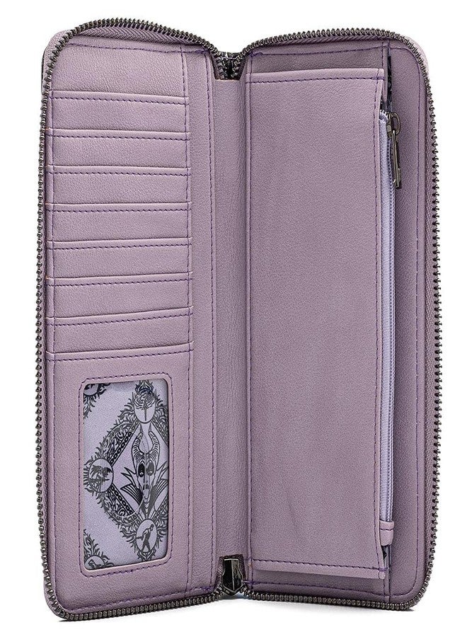 Loungefly Disney Villains Scenes Maleficent Sleeping Beauty Zip Around Wallet - Image 3