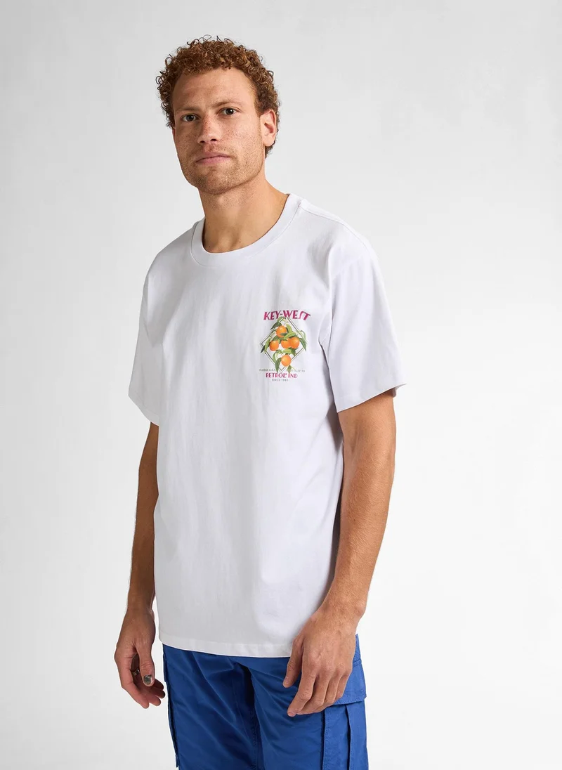 بترول اندستريز تيشيرت رجالي كلاسيك بطبعة