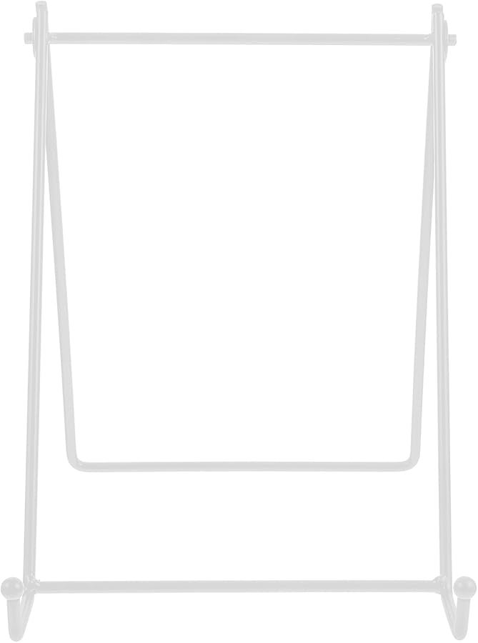 حامل لوحة معدنية قابل للطي حامل عرض كبير أبيض لديكور المطبخ والمكتب - Image 2