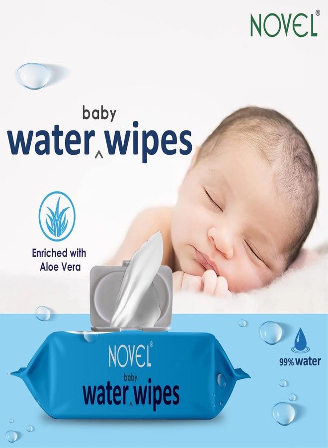 NOVEL Baby 99% Water Wipes 80 Sheets pack of 4 with Lid - Image 3