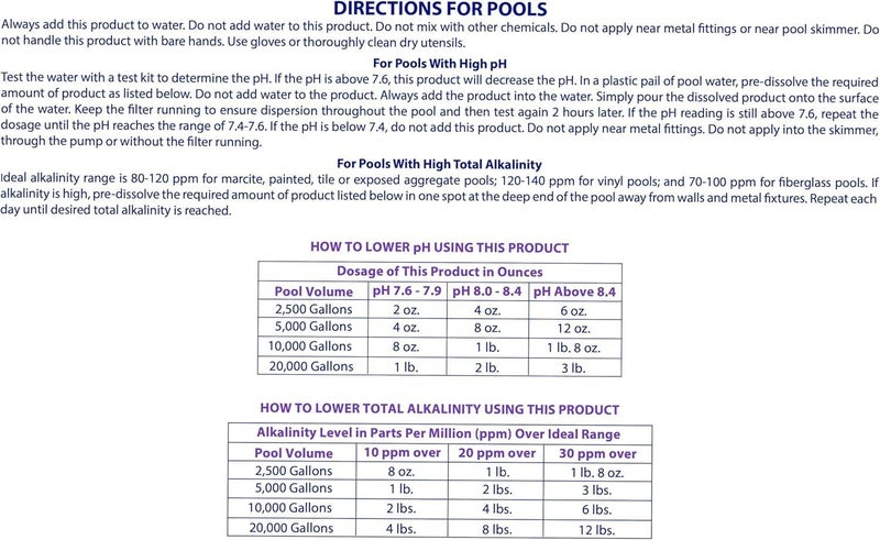 Robelle 5-Pounds Premium pH Down for Pools, Concentrated Sodium Bisulfate, Made in USA - Image 4